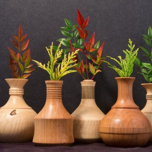 Ash and Maple Vases     